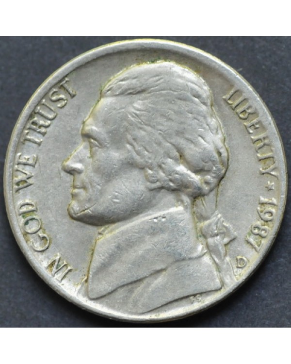 5 центов 1987 года D США