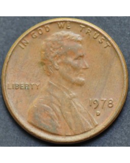 1 цент 1978 года D США