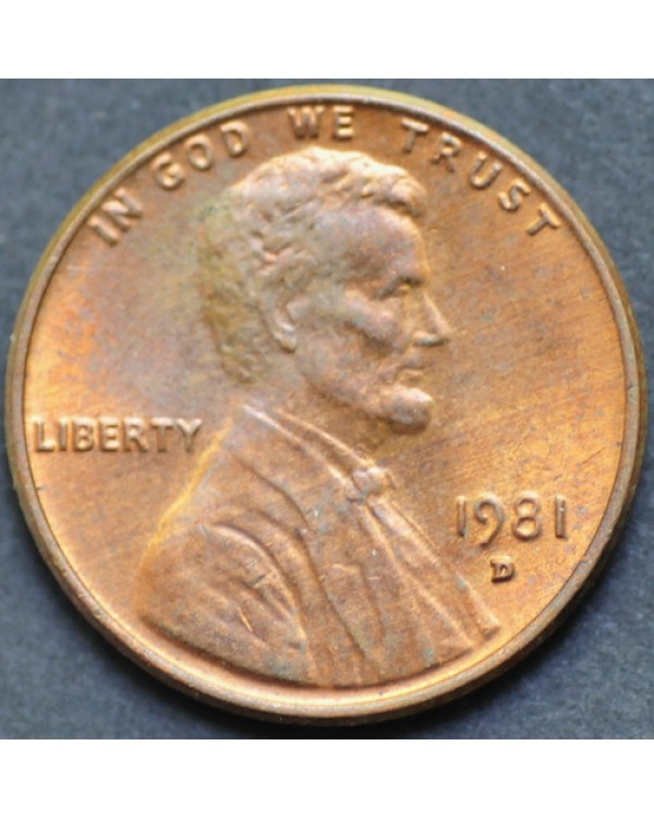 1 цент 1981 года D США