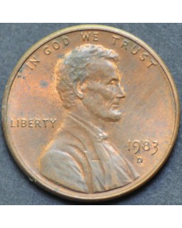 1 цент 1983 года D США