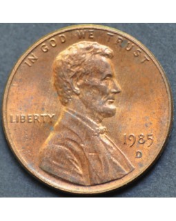 1 цент 1985 года D США