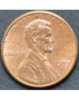 1 цент 1989 года США