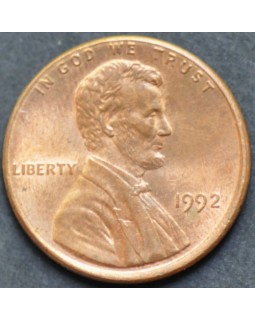 1 цент 1992 года США