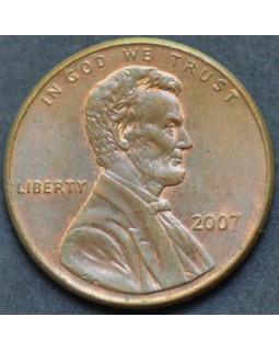 1 цент 2007 года США