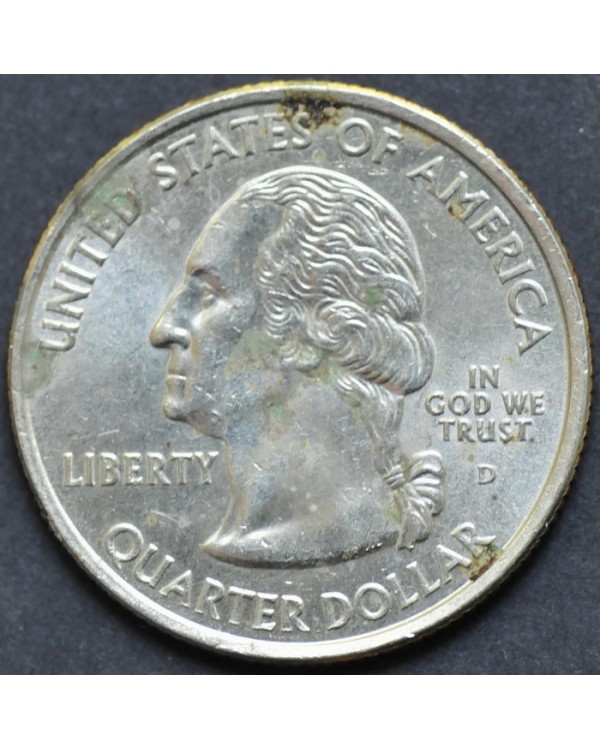 25 центов (квотер) "штат Иллинойс" 2003 года США 