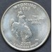 25 центов (квотер) "штат Вайоминг" 2007 года США 