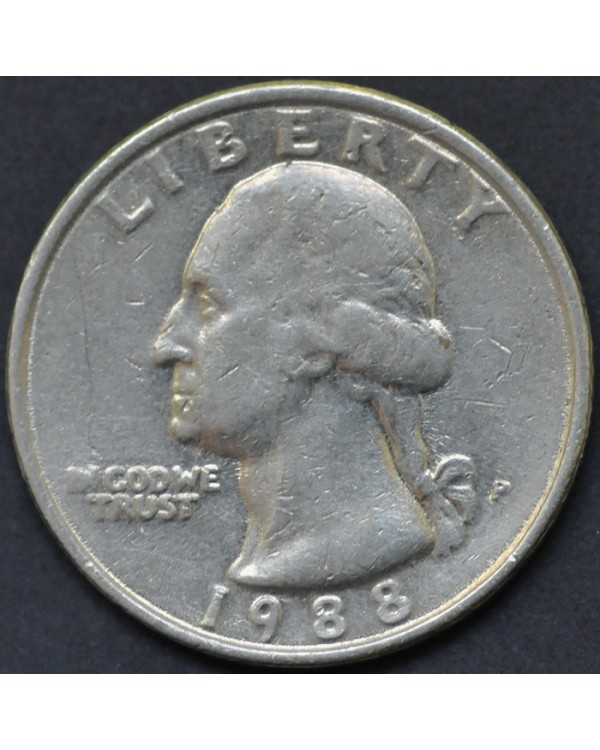 25 центов (квотер) 1988 года США 