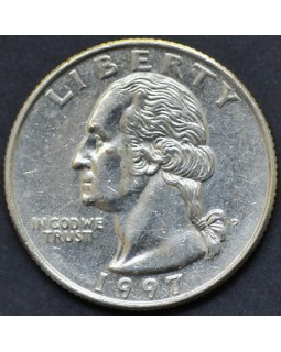 25 центов (квотер) 1997 года США 